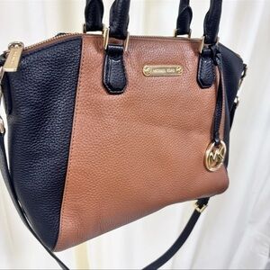 Michael Kors Sierra Large Brown & Black  Leather Tote  Satchel